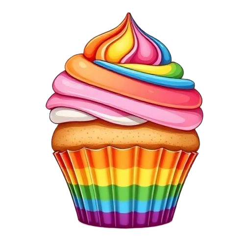 Rainbow Cupcake