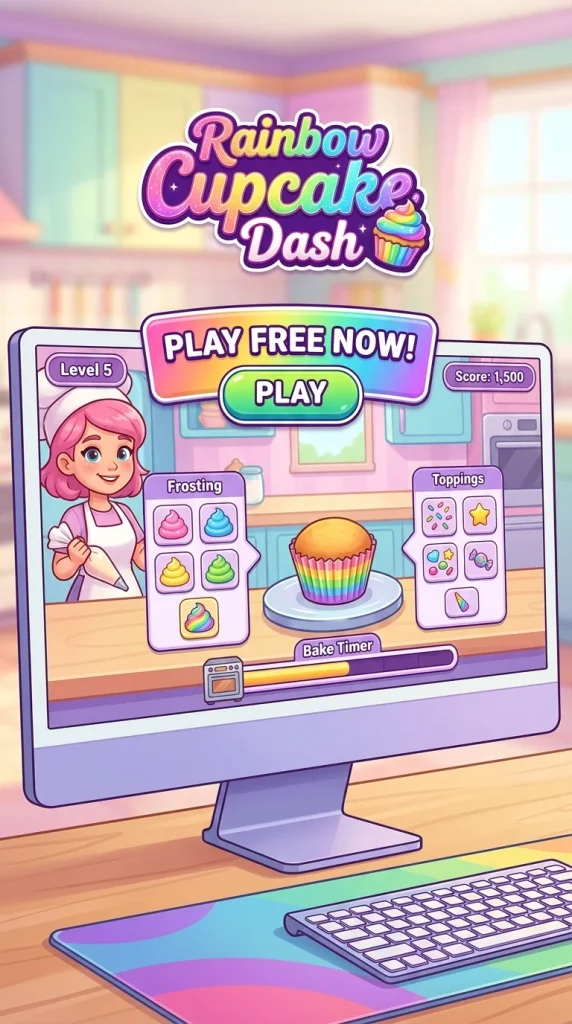 Rainbow Cupcake